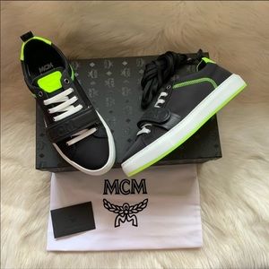 MCM Low Top Neon Sneakers